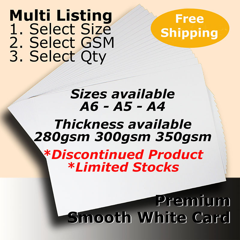 H6408 H6508 H6608 Knight High Quality Smooth White Card Stock A4 A5 A6 Size 210x297mm 280gsm 300gsm 350gsm Archival Acid Free