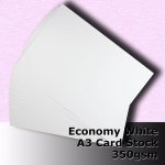 #H5668 - Economy White Card 350gsm A3 Size