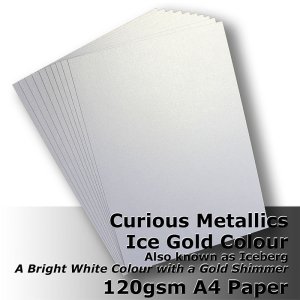 (image for) #J4411 - Ice Gold Curious Metallics 120gsm A4 Size