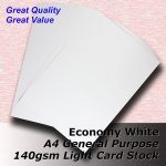 #L5108 - Value SMOOTH Bright White Card 140gsm A4 Size