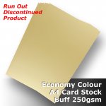 #H2208 - Economy Card Buff 250gsm A4 Size