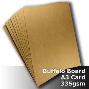 (image for) #S1768 Buffalo Board Natural Brown 385gsm A3