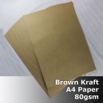 #S0111 KRAFT Paper 80gsm A4 (210mm x 297mm)