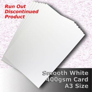 (image for) #H7568 - Smooth Finish White Card 400gsm A3 Size