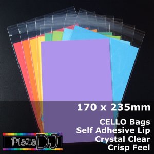 #PR170235 - 170x235mm Crystal Clear Cello Bags