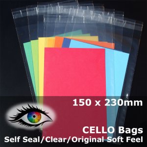 #PA69 - 150x230mm Soft Feel Cello Bags