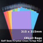#PR315315 - 315x315mm Crystal Clear Cello Bags