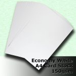 #H5108 - Economy White Card 150gsm A4 Size