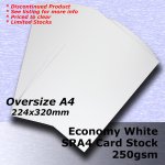 #H5309 - Economy White Card 250gsm SRA4 (OverSize A4)