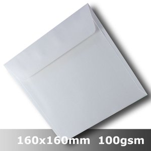 (image for) #H6076 - Linen Finish Envelope 100gsm 160mm Square WLnS