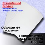 #H5009 - Economy White Card 190gsm SRA4 (OverSize A4)