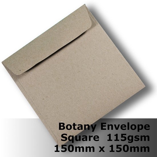 (image for) #S5174P Botany Enviro Envelope 115gsm 150mm Square