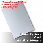 #H6005 - Linen Finish Card 300gsm A5 Size