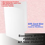 #H5624A - A6 Scored Cards Economy White Card 350gsm