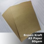 #S0104 KRAFT Paper 80gsm A5 (148mm x 210mm)