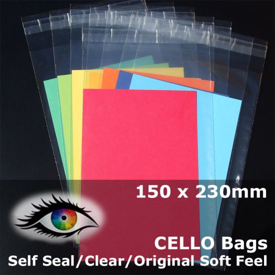 (image for) #PA69 - 150x230mm Soft Feel Cello Bags