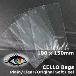 #PM100150 - 100x150mm Plain Clear Cello Bags