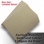 #J4711 - Gold Leaf Curious Metallics 120gsm A4 Size