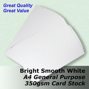 #L5608 - Value SMOOTH Bright White Card 350gsm A4 Size