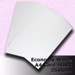#H5608 - Economy White Card 350gsm A4 Size