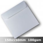#H6074 - Linen Finish Envelope 100gsm 150mm Square WLnS