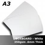 B3568 BoxBoard - White 350gsm/590ums A3 Card