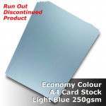 #H2108 - Economy Card Light Blue 250gsm A4 Size