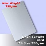 #H6108 - Linen Finish Card 350gsm A4 Size