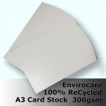 #S3268 - EnviroCare 100% ReCycled White Card A3 300gsm