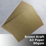 #S0161 KRAFT Paper 80gsm A3 (297mm x 420mm)