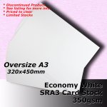 #H5669 - Economy White Card 350gsm SRA3 (Oversize A3)