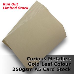 (image for) #J4705 - Gold Leaf Curious Metallics 250gsm A5 Size