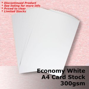 (image for) #H5508 - Economy White Card 300gsm A4 Size