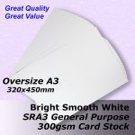 #L5569 - Value SMOOTH Bright White Card 300gsm SRA3 (Oversize A3
