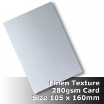 #H6223 - Linen Finish Card 280gsm 105x160mm