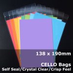 #PR138190 - 138x190mm Crystal Clear Cello Bags