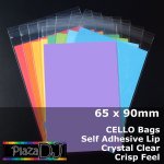 #PR6590 - 65x90mm Crystal Clear Cello Bags