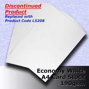 #H5008 - Economy White Card 190gsm A4 Size