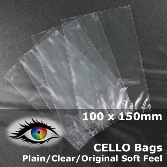 (image for) #PM100150 - 100x150mm Plain Clear Cello Bags