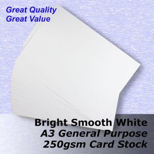 #L5368 - Value SMOOTH Bright White Card 250gsm A3 Size