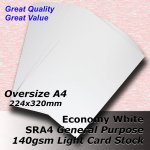 #L5109 - Value SMOOTH Bright White 140gsm SRA4 Size (OverSize A4