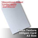 #H6068 - Linen Finish Card 300gsm A3 Size
