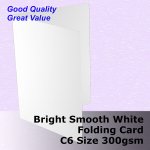 #L5522A - C6 Value Scored Cards Smooth Finish White Card 300gsm