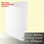 #H7222A - C6 Scored Cards Cast Coat (Gloss) White 300gsm