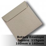 #S5176P Botany Enviro Envelope 115gsm 160mm Square Peel N Seal