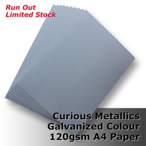 (image for) #J4911 - Galvanized Curious Metallics 120gsm A4 Size