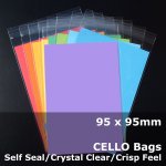 #PR9595 - 95x95mm Crystal Clear Cello Bags