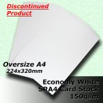 #H5109 - Economy White Card 150gsm SRA4 (OverSize A4)