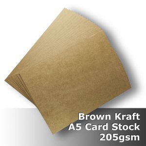 (image for) #S0105 KRAFT Card 205gsm A5 (210mm x 148mm)