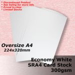 #H5509 - Economy White Card 300gsm SRA4 (OverSize A4)